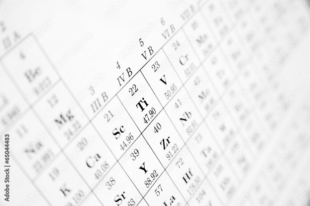 Obraz premium periodic table