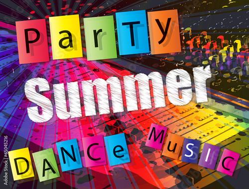 Summer party in the night club