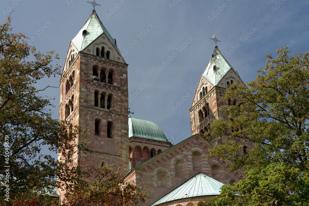 Fototapeta premium Kirchtürme Dom zu Speyer