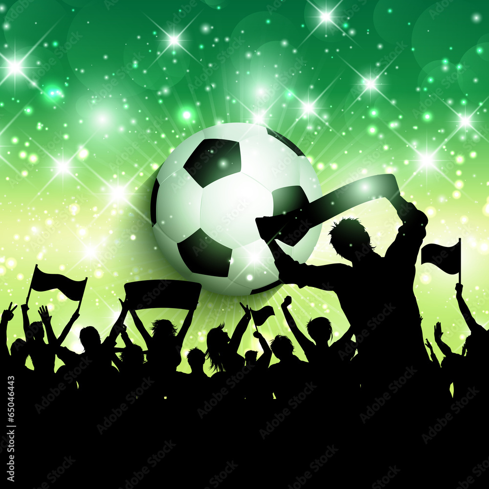 Fototapeta premium Football or soccer crowd background