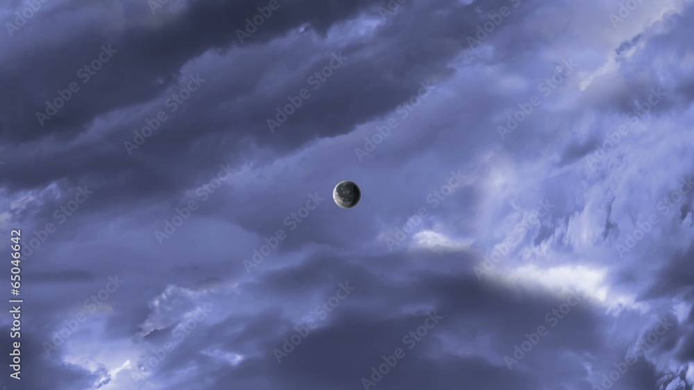 Lightning Clouds And Moon Project. Lightning Clouds And Moon Project.