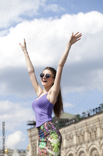 Young woman enjoying life