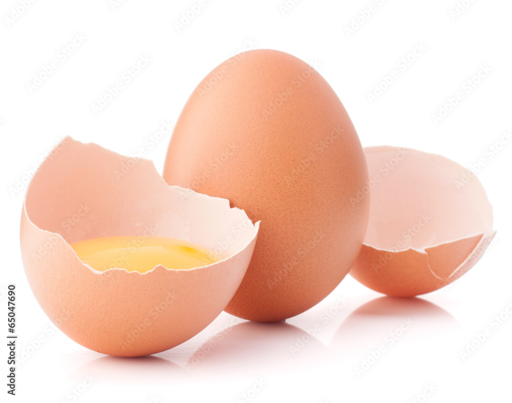 Breaking egg isolated on white background cutout Breaking egg isolated on white background cutout