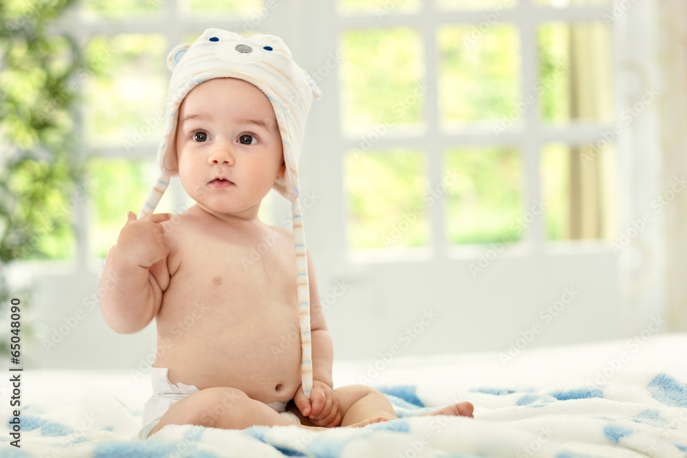 baby on the bed baby on the bed
