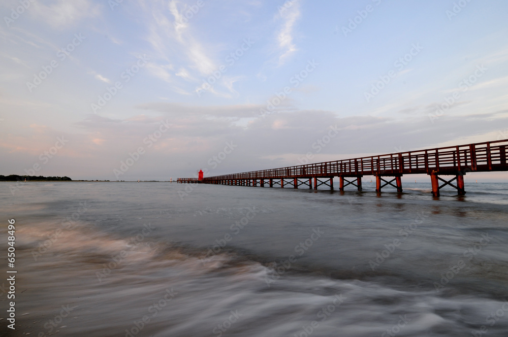 Dock in the sunset