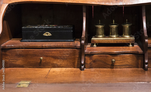 wooden bureau