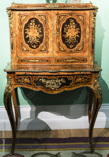Antique beautiful wooden bureau