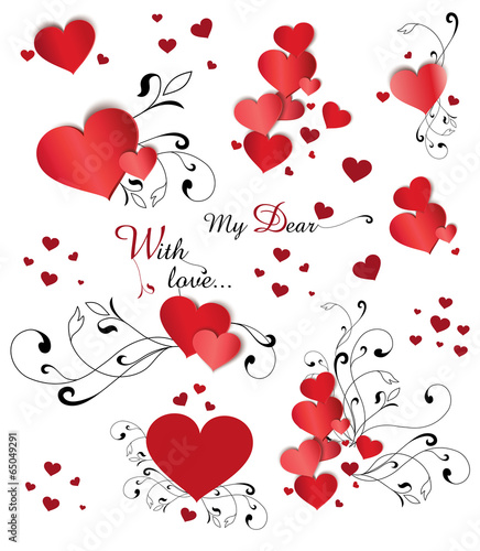 Herzen Set Liebe