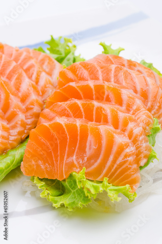 Salmon sashimi