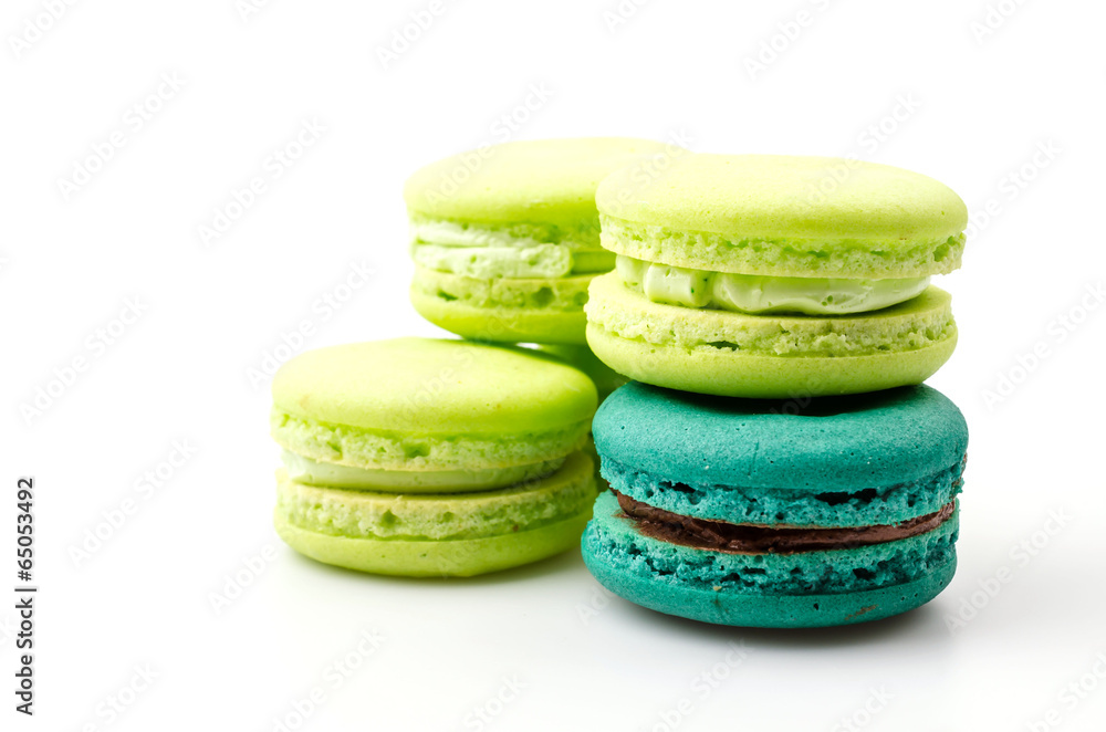 Fototapeta premium Macaron isolated white background
