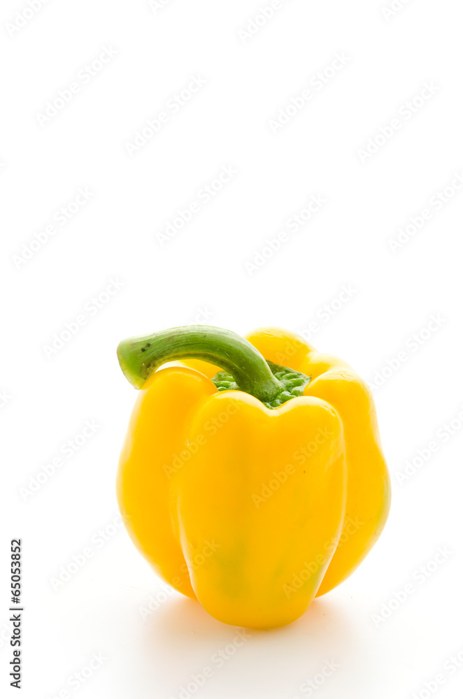 Yellow pepper isolated on white Yellow pepper isolated on white