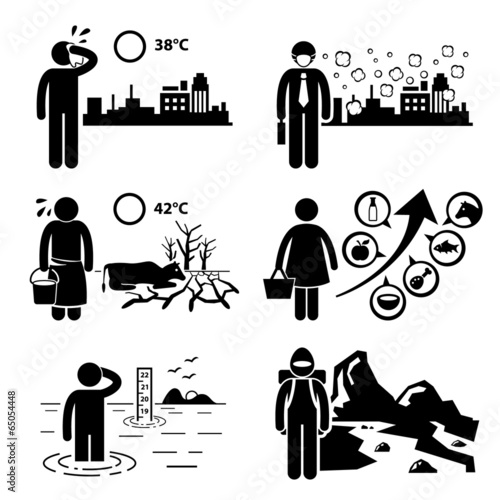 Global Warming Greenhouse Effects Cliparts