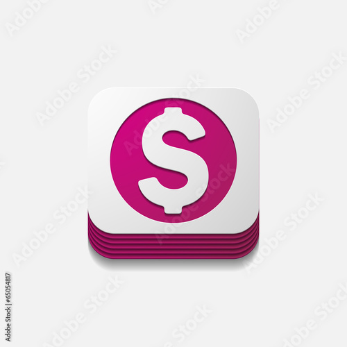 square button: money
