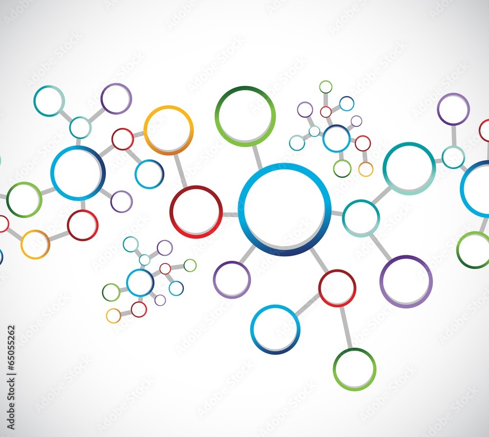 network connection diagram illustration design network connection diagram illustration design