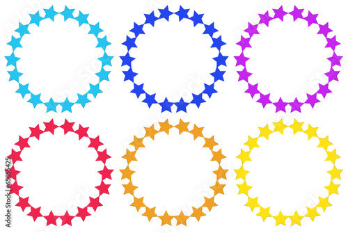 Circles made of stars