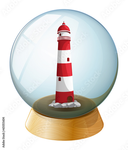 A lighthouse inside the crystal ball