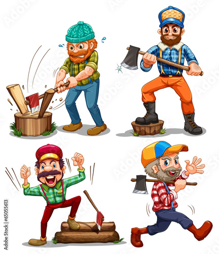 Hardworking woodmen