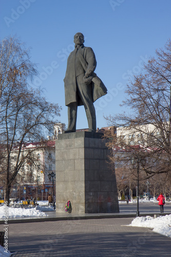 Lenin statue in Tyumen