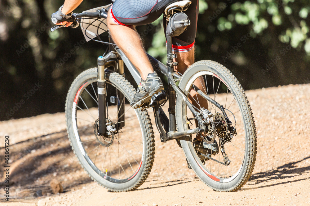 Fototapeta premium Mountain biking