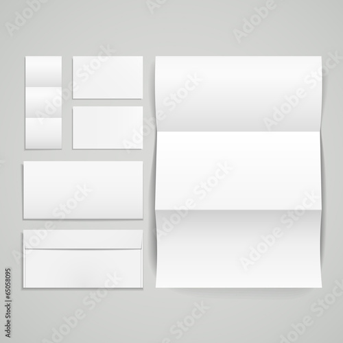 3d vector set of corporate identity templates