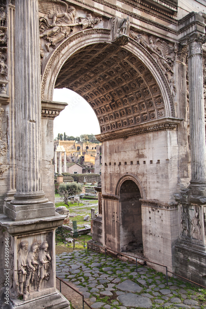 Roman forum arch