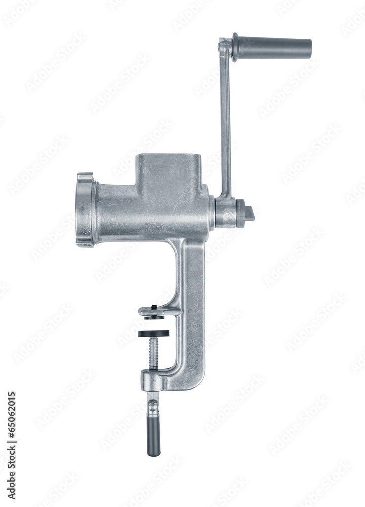 meat grinder on a white background