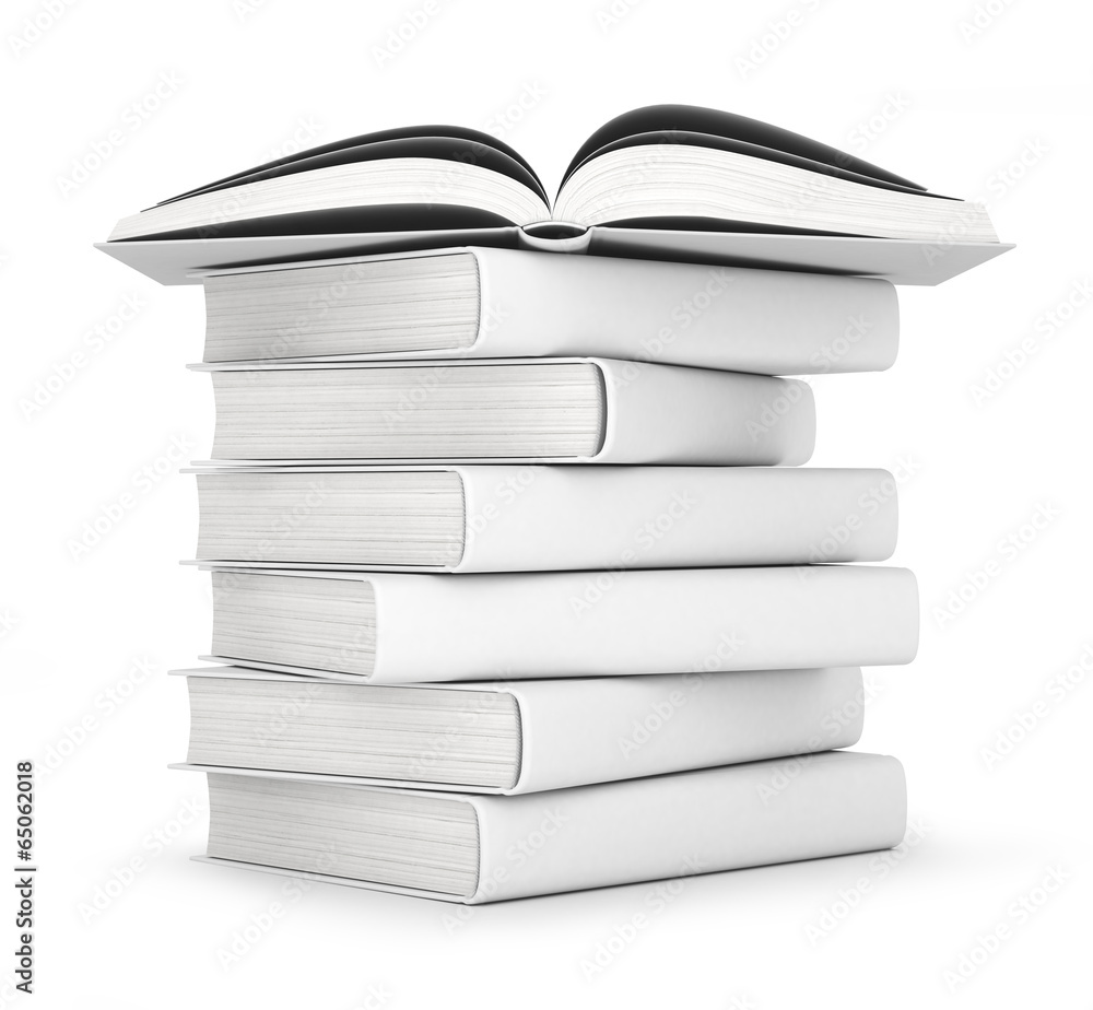 Fototapeta premium books with blank covers