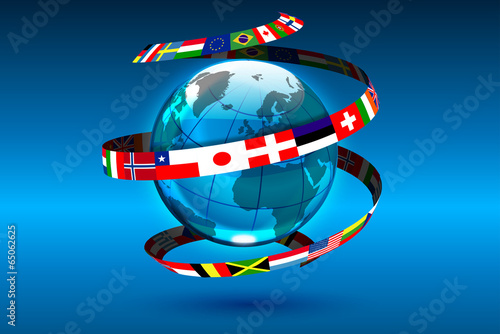 mondo bandiere, lingue del ...