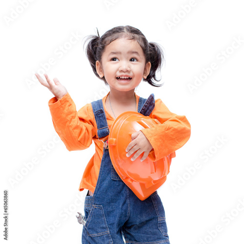 Smile Asian Engineer baby girl photo