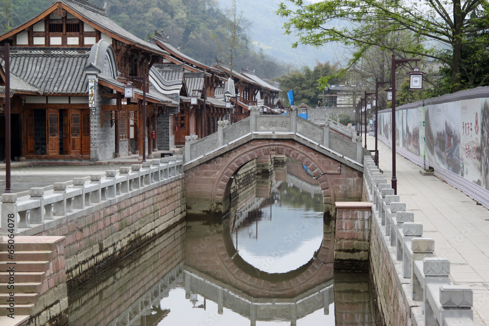 Naklejka premium The image of building