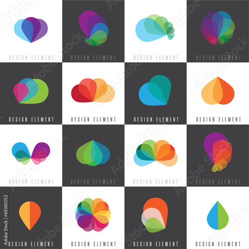 abstract web icons for company business