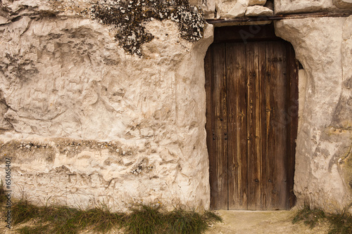 Old Wizard cave house entrance door