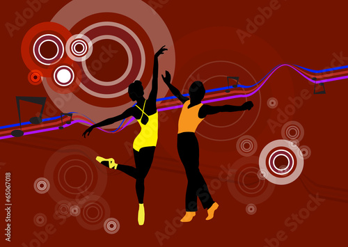 Ballet. Vector