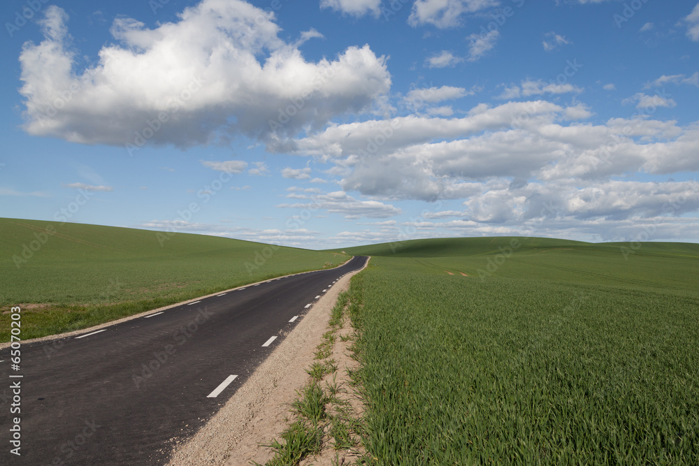 A straight road