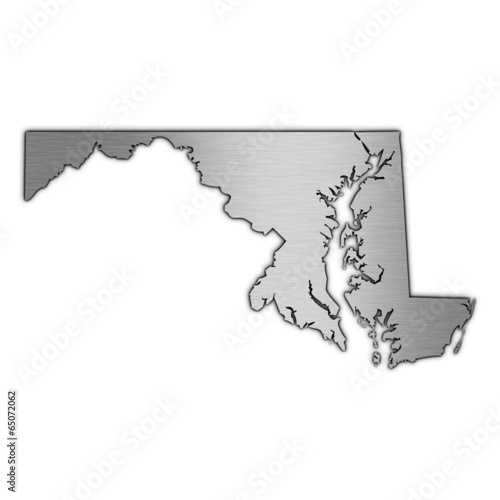 High detailed vector map - Maryland.
