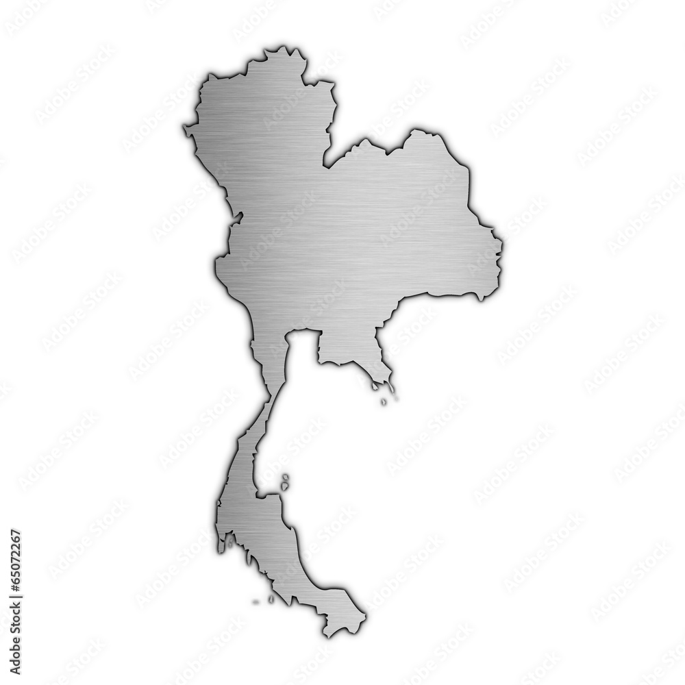 Fototapeta premium High detailed vector map - Thailand.