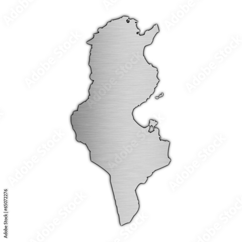 High detailed vector map - Tunisia.