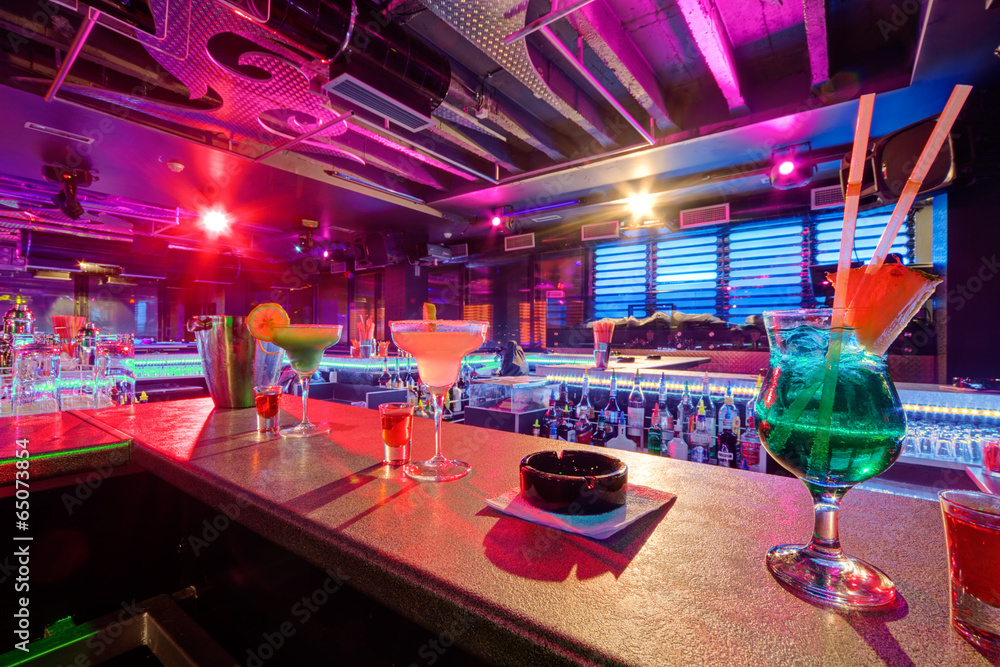 cocktail at bar