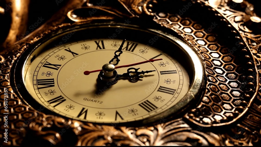 Close up of an Old clock face Close up of an Old clock face