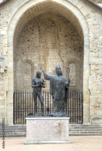 Epiphany St Remigy of the king Hlodvig (1896). Abbey Saint-Remi.