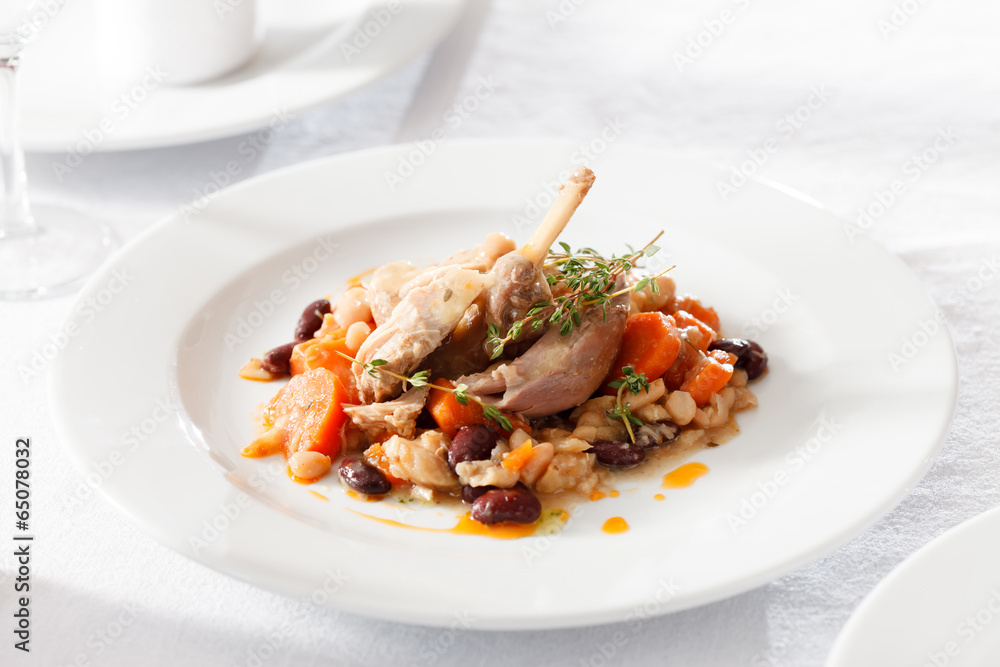 rabbit with vegetables rabbit with vegetables