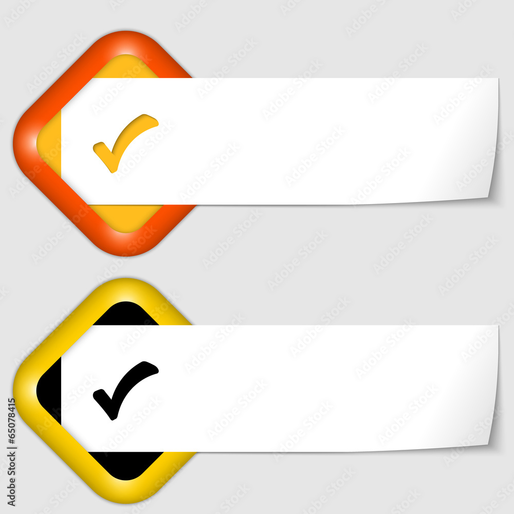set of two icons with paper on note and check box set of two icons with paper on note and check box