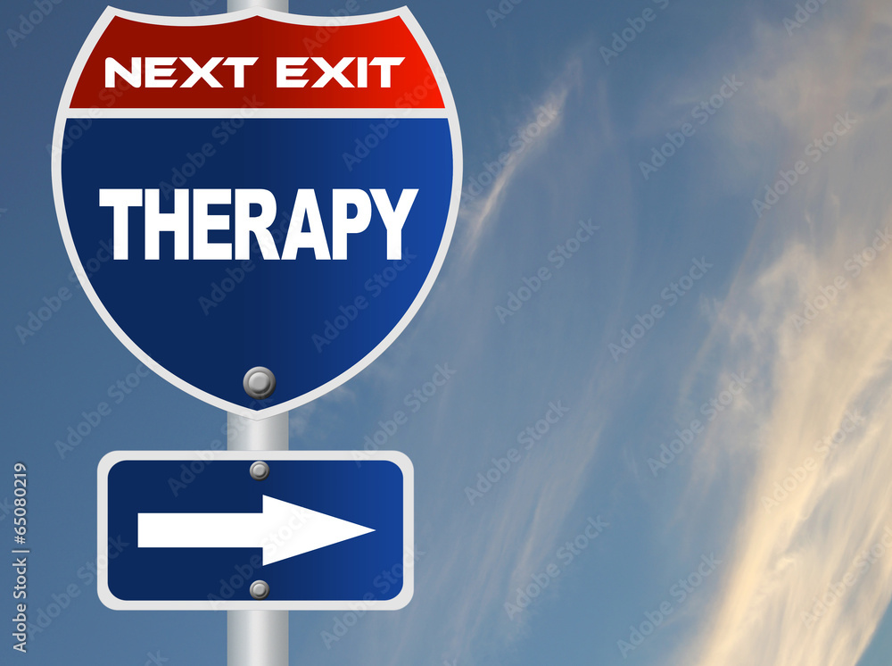 Therapy road sign