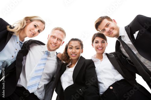 Low Angle Portrait Of Business People