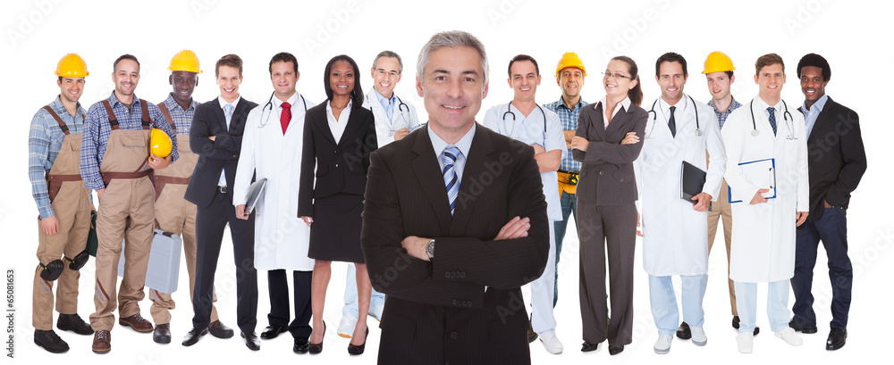 Full Length Of People With Different Occupations Full Length Of People With Different Occupations