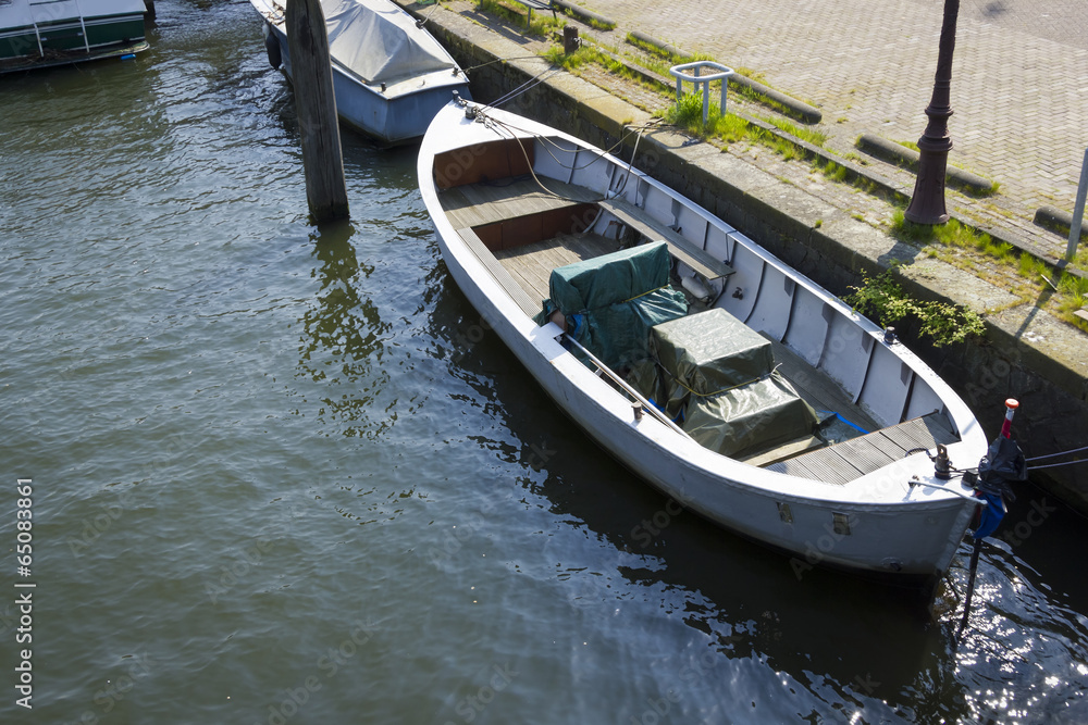 Boat at the canal, Amsterdam