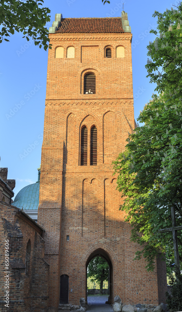 Obraz premium Tower of Church of the Visitation of Blessed Virgin Mary, Warsaw