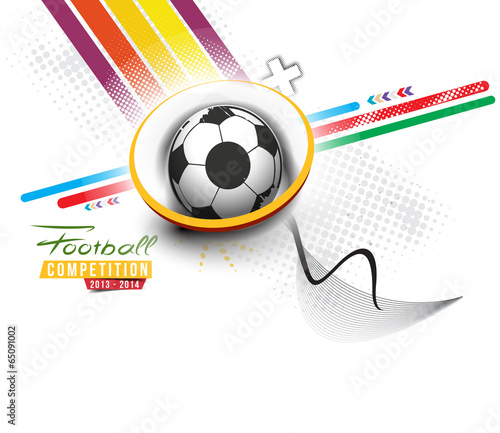 Football Event Poster Graphic Template Vector Background.