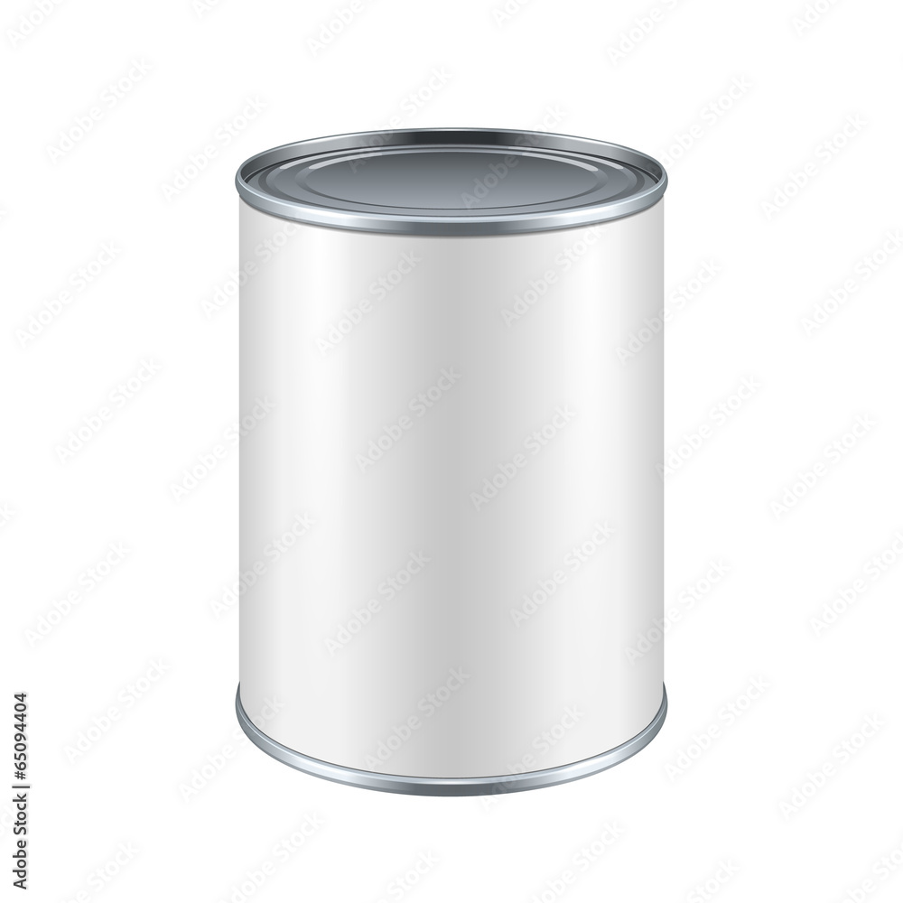 White Blank Tincan Metal Tin Can, Canned Food White Blank Tincan Metal Tin Can, Canned Food