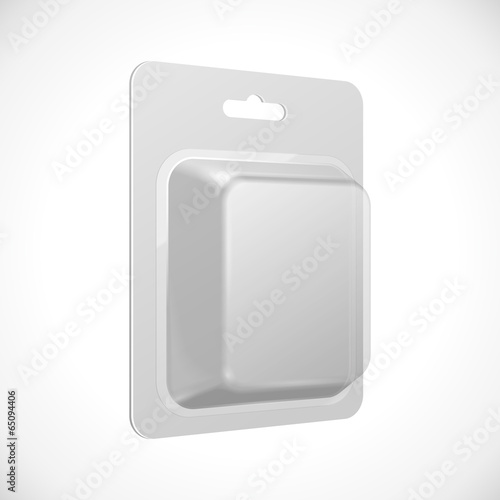 White Product Package Blister Pack Box